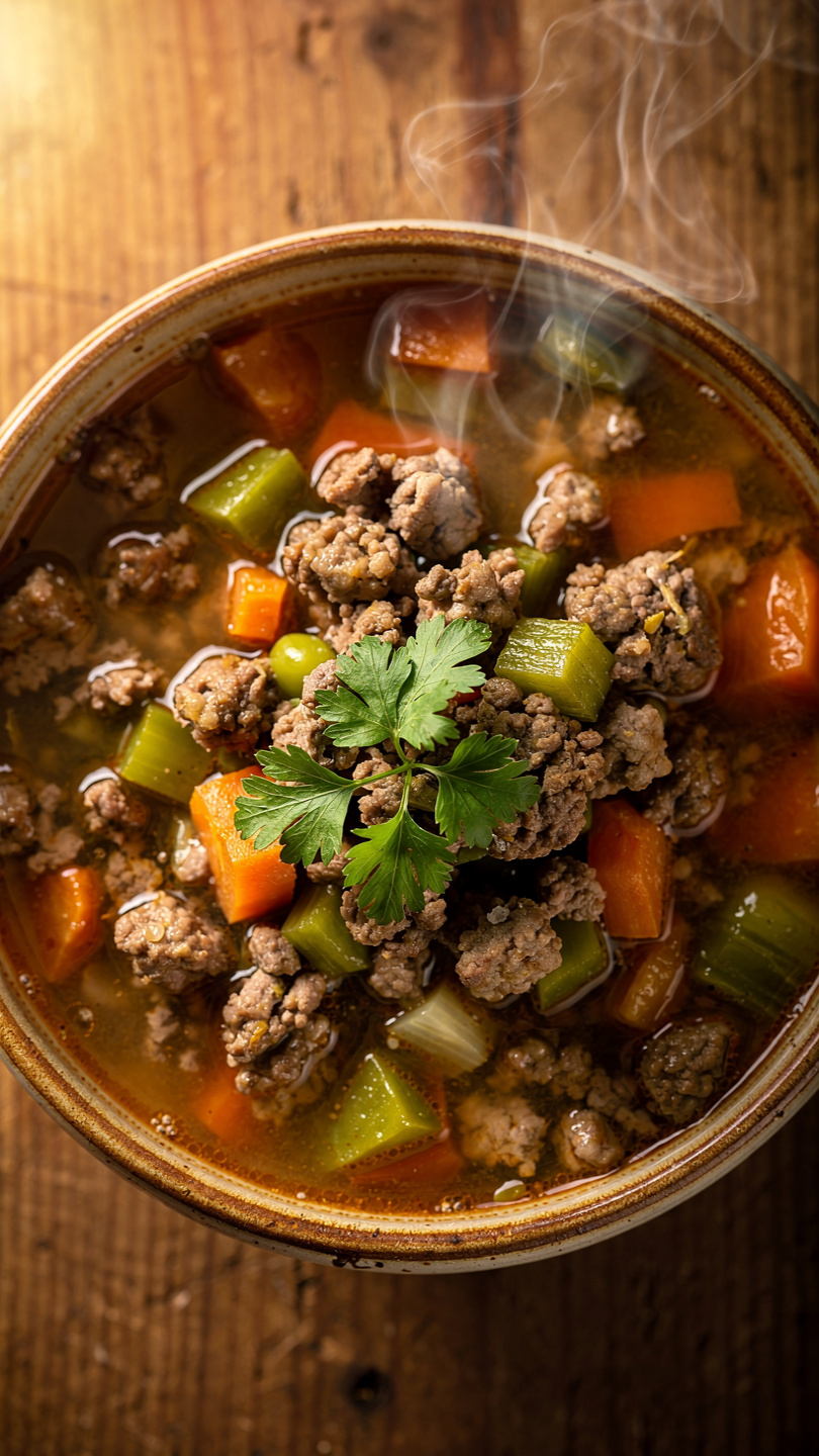 Creamy Potato and Hamburger Soup (Just Like Grandma Made)