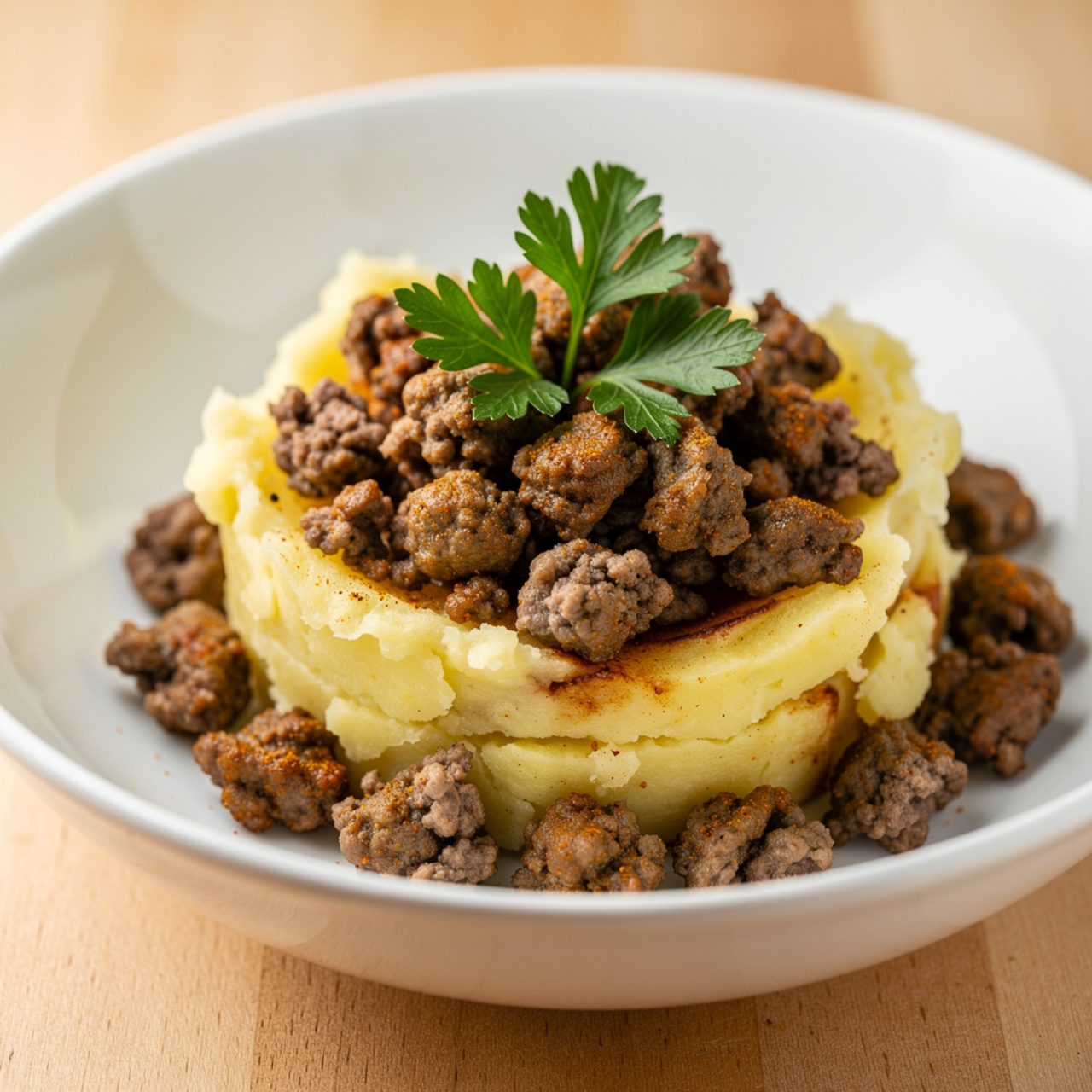 Cheesy One Pot Ground Beef and Potato Skillet