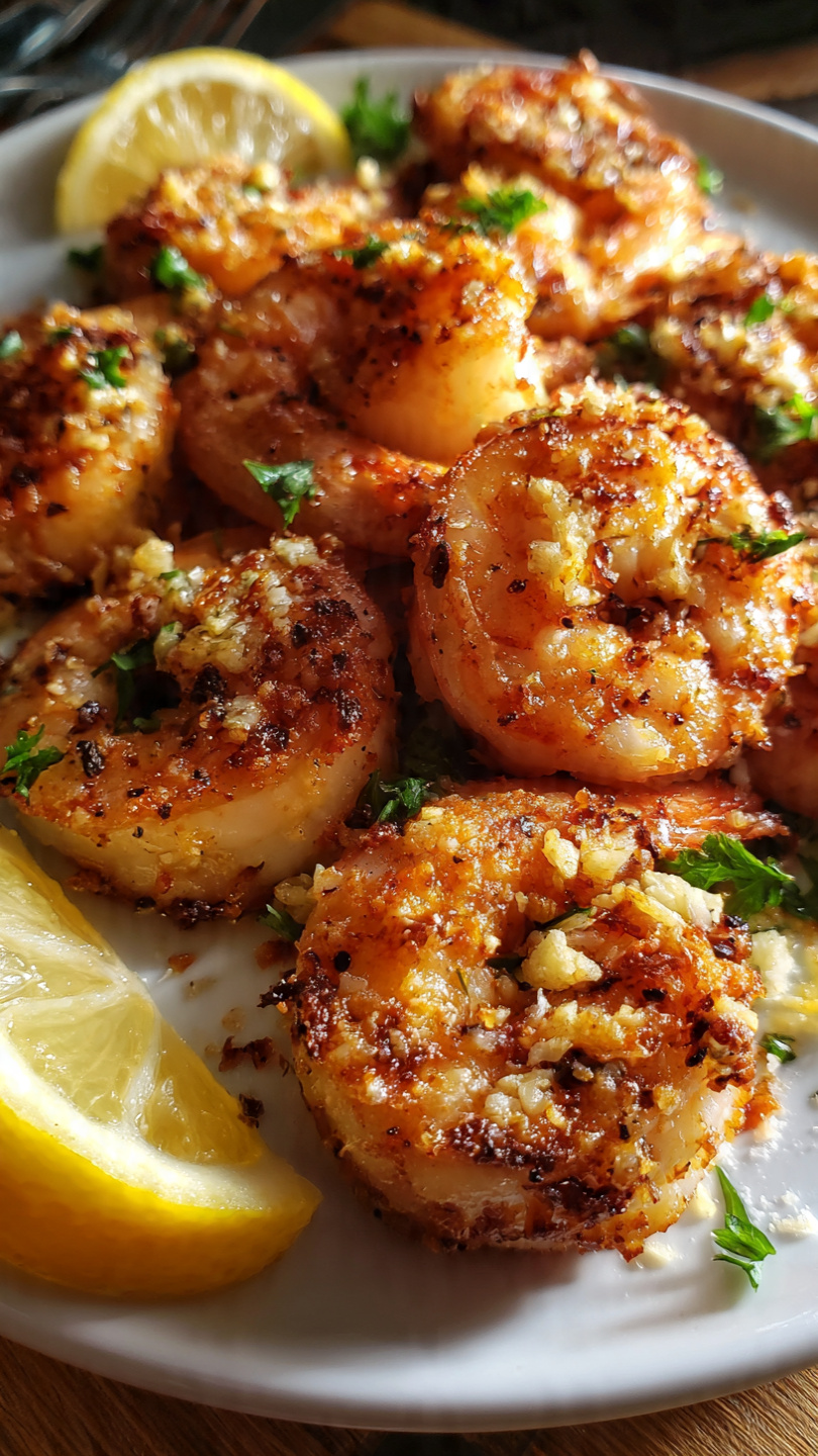 Air Fryer Garlic Parmesan Shrimp