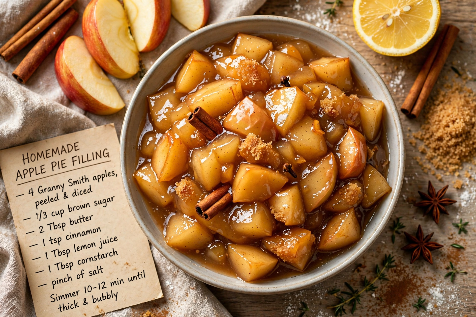 Homemade Apple Pie Filling