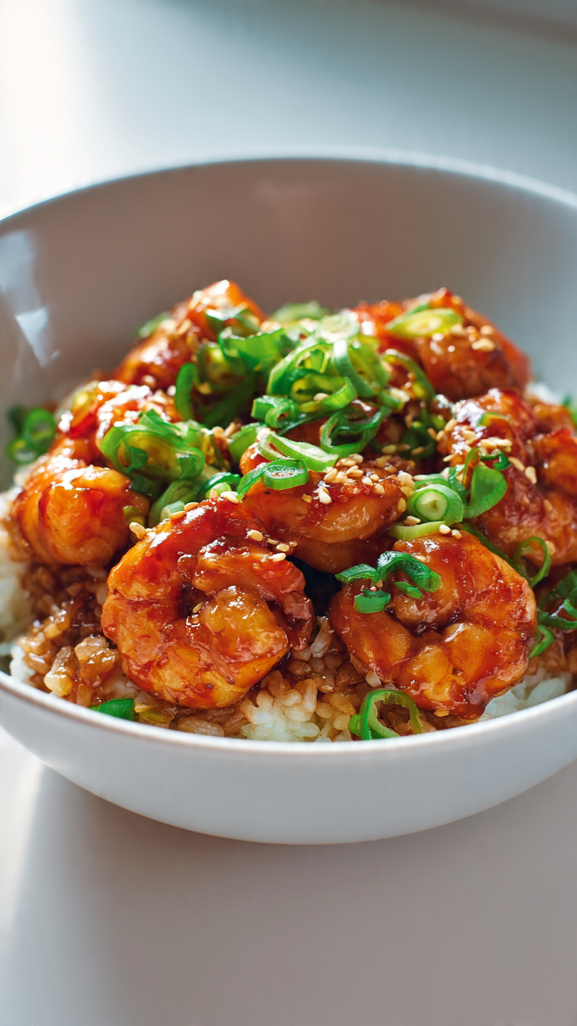 Teriyaki Shrimp Rice Bowls
